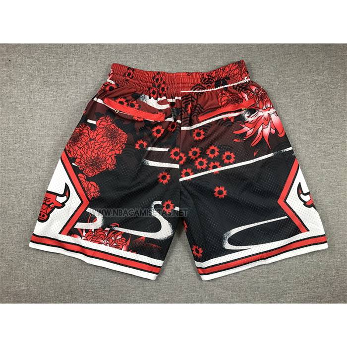 Pantalone Chicago Bulls Lunar New Year Mitchell & Ness Just Don Rojo